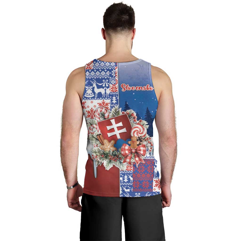 Slovakia Christmas Men Tank Top Vesale Vianoce Xmas Pattern - Wonder Print Shop