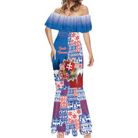 Slovakia Christmas Mermaid Dress Vesale Vianoce Xmas Pattern - Wonder Print Shop