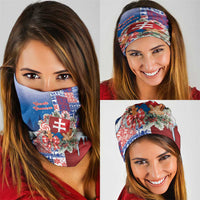 Slovakia Christmas Neck Gaiter Vesale Vianoce Xmas Pattern - Wonder Print Shop
