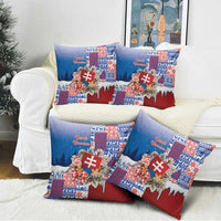 Slovakia Christmas Pillow Cover Vesale Vianoce Xmas Pattern - Wonder Print Shop