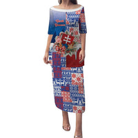 Slovakia Christmas Puletasi Vesale Vianoce Xmas Pattern - Wonder Print Shop