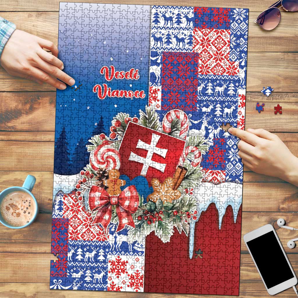 Slovakia Christmas Puzzle Vesale Vianoce Xmas Pattern - Wonder Print Shop