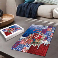 Slovakia Christmas Puzzle Vesale Vianoce Xmas Pattern - Wonder Print Shop