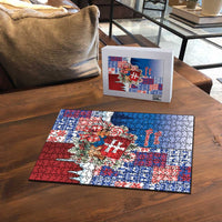 Slovakia Christmas Puzzle Vesale Vianoce Xmas Pattern - Wonder Print Shop