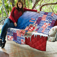 Slovakia Christmas Quilt Vesale Vianoce Xmas Pattern - Wonder Print Shop