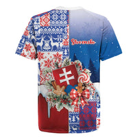 Slovakia Christmas Rugby Jersey Vesale Vianoce Xmas Pattern - Wonder Print Shop