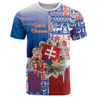Slovakia Christmas T Shirt Vesale Vianoce Xmas Pattern - Wonder Print Shop