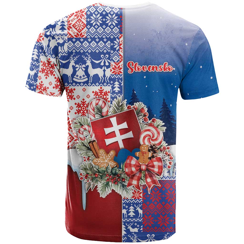 Slovakia Christmas T Shirt Vesale Vianoce Xmas Pattern - Wonder Print Shop