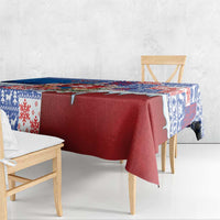 Slovakia Christmas Tablecloth Vesale Vianoce Xmas Pattern - Wonder Print Shop
