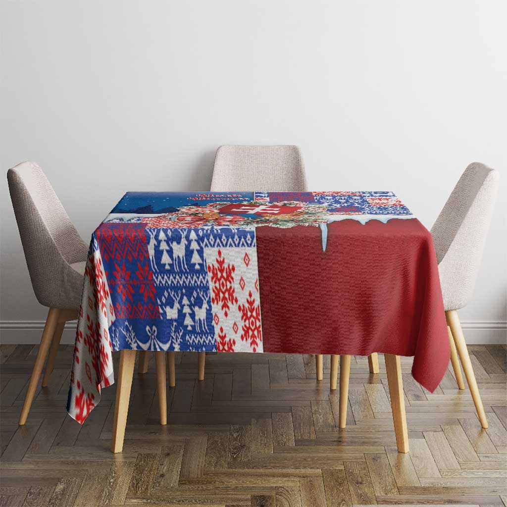 Slovakia Christmas Tablecloth Vesale Vianoce Xmas Pattern - Wonder Print Shop