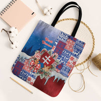 Slovakia Christmas Tote Bag Vesale Vianoce Xmas Pattern - Wonder Print Shop