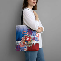 Slovakia Christmas Tote Bag Vesale Vianoce Xmas Pattern - Wonder Print Shop
