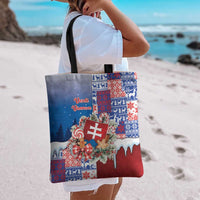 Slovakia Christmas Tote Bag Vesale Vianoce Xmas Pattern - Wonder Print Shop