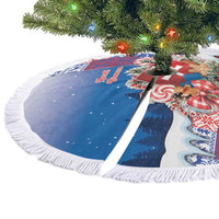 Slovakia Christmas Tree Skirt Vesale Vianoce Xmas Pattern - Wonder Print Shop
