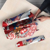 Slovakia Christmas Umbrella Vesale Vianoce Xmas Pattern - Wonder Print Shop