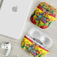 Italy Sicily AirPods Case Gorgoneion Baroque Patterns - Wonder Print Shop
