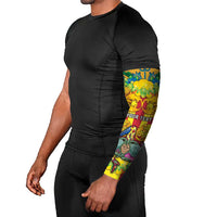 Personalized Italy Sicily Arm Sleeves Gorgoneion Baroque Patterns - Wonder Print Shop