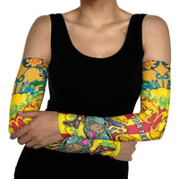 Personalized Italy Sicily Arm Sleeves Gorgoneion Baroque Patterns - Wonder Print Shop