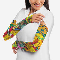 Personalized Italy Sicily Arm Sleeves Gorgoneion Baroque Patterns - Wonder Print Shop