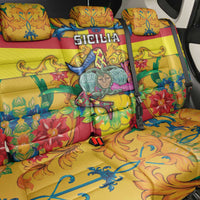 Italy Sicily Back Car Seat Cover Gorgoneion Baroque Patterns - Wonder Print Shop