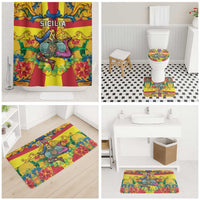 Italy Sicily Bathroom Set Gorgoneion Baroque Patterns - Wonder Print Shop