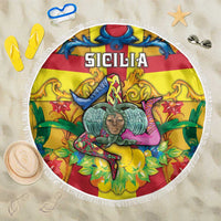 Italy Sicily Beach Blanket Gorgoneion Baroque Patterns - Wonder Print Shop