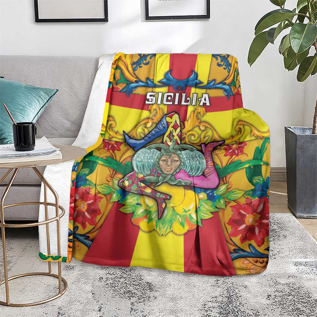 Italy Sicily Blanket Gorgoneion Baroque Patterns - Wonder Print Shop