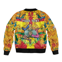 Personalized Italy Sicily Bomber Jacket Gorgoneion Baroque Patterns - Wonder Print Shop