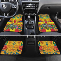 Personalized Italy Sicily Car Mats Gorgoneion Baroque Patterns - Wonder Print Shop