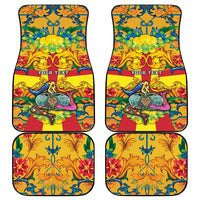 Personalized Italy Sicily Car Mats Gorgoneion Baroque Patterns - Wonder Print Shop