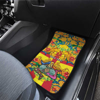 Personalized Italy Sicily Car Mats Gorgoneion Baroque Patterns - Wonder Print Shop