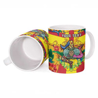 Personalized Italy Sicily Ceramic Mug Gorgoneion Baroque Patterns - Wonder Print Shop