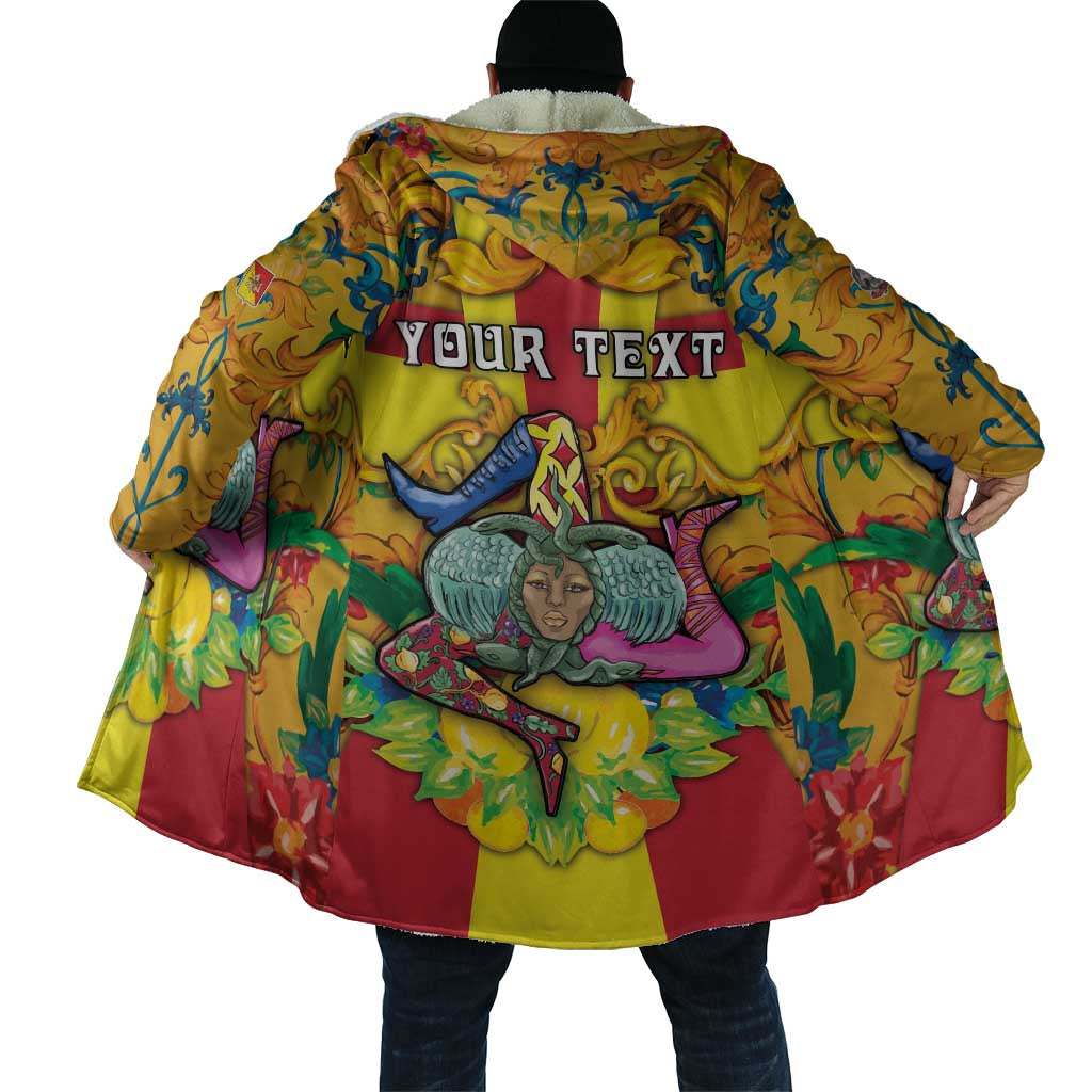 Personalized Italy Sicily Cloak Gorgoneion Baroque Patterns - Wonder Print Shop