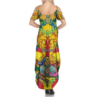 Personalized Italy Sicily Family Matching Summer Maxi Dress and Hawaiian Shirt Gorgoneion Baroque Patterns - Wonder Print Shop