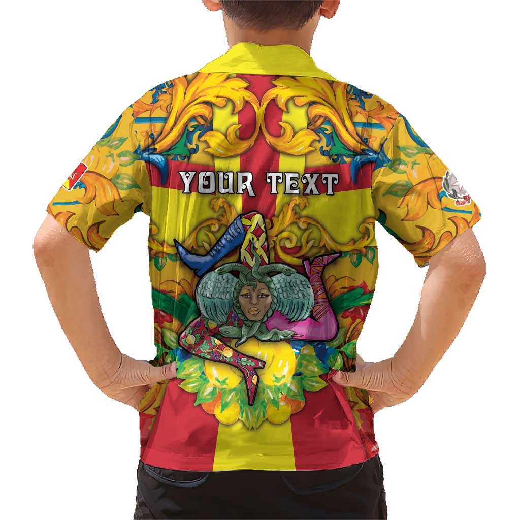 Personalized Italy Sicily Family Matching Tank Maxi Dress and Hawaiian Shirt Gorgoneion Baroque Patterns - Wonder Print Shop