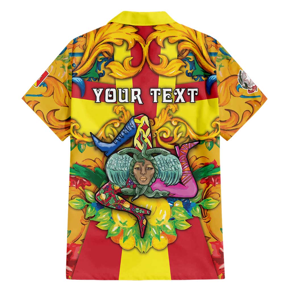 Personalized Italy Sicily Family Matching Tank Maxi Dress and Hawaiian Shirt Gorgoneion Baroque Patterns - Wonder Print Shop