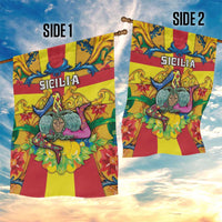 Italy Sicily Garden Flag Gorgoneion Baroque Patterns - Wonder Print Shop