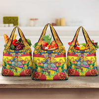 Italy Sicily Grocery Bag Gorgoneion Baroque Patterns - Wonder Print Shop