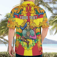 Personalized Italy Sicily Hawaiian Shirt Gorgoneion Baroque Patterns - Wonder Print Shop