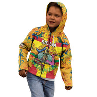 Personalized Italy Sicily Kid Hoodie Gorgoneion Baroque Patterns - Wonder Print Shop