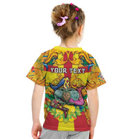 Personalized Italy Sicily Kid T Shirt Gorgoneion Baroque Patterns - Wonder Print Shop