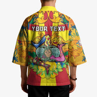 Personalized Italy Sicily Kimono Gorgoneion Baroque Patterns - Wonder Print Shop