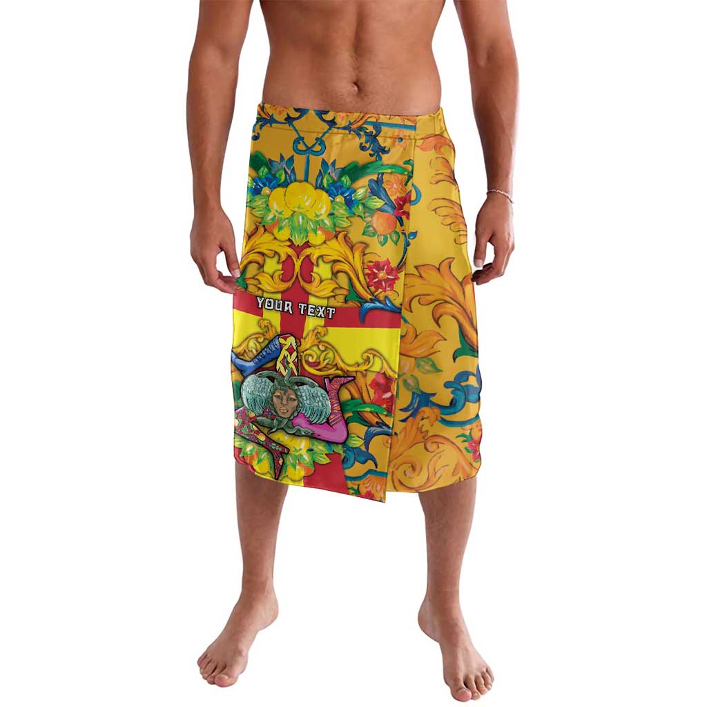 Personalized Italy Sicily Lavalava Gorgoneion Baroque Patterns - Wonder Print Shop