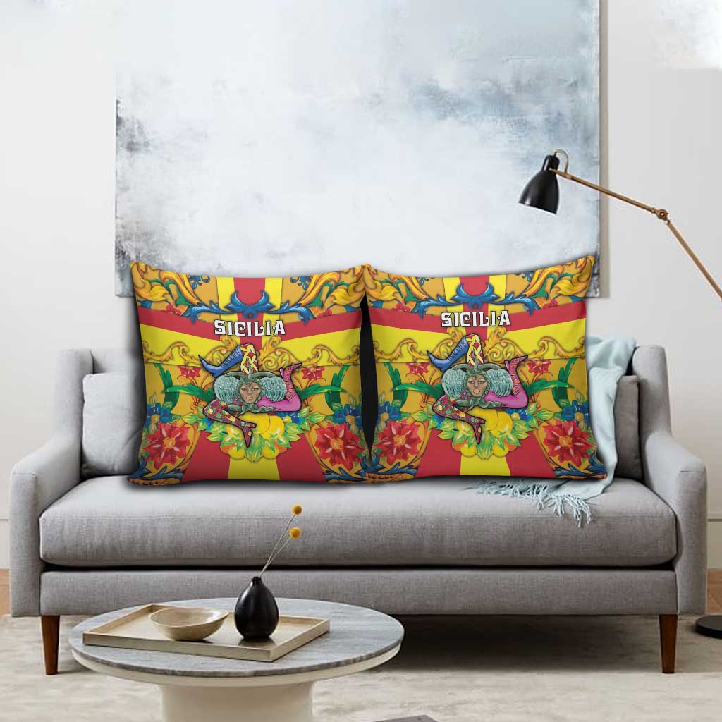 Italy Sicily Pillow Cover Gorgoneion Baroque Patterns - Wonder Print Shop