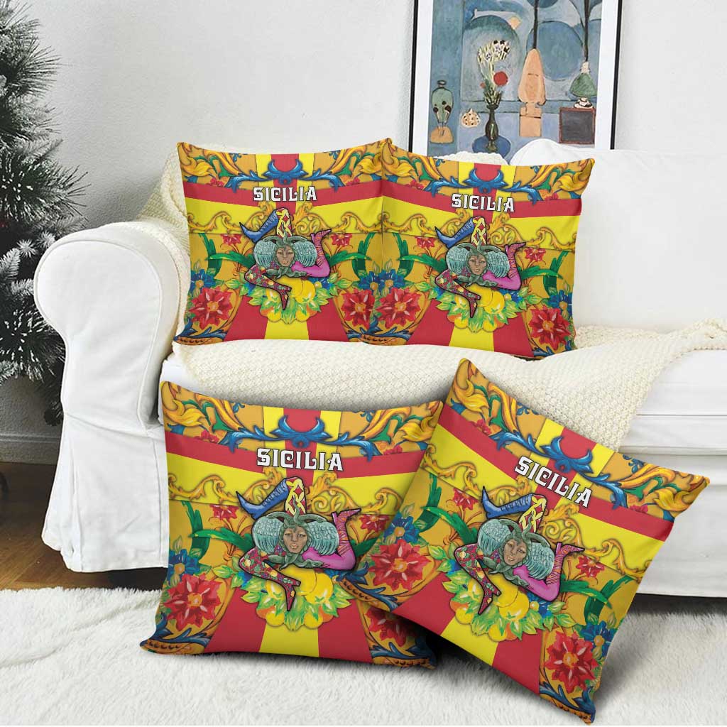 Italy Sicily Pillow Cover Gorgoneion Baroque Patterns - Wonder Print Shop