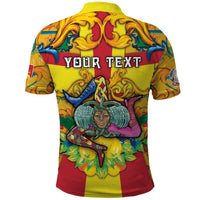 Personalized Italy Sicily Polo Shirt Gorgoneion Baroque Patterns - Wonder Print Shop