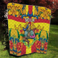 Italy Sicily Quilt Gorgoneion Baroque Patterns - Wonder Print Shop