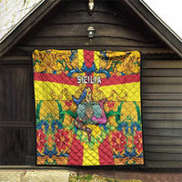 Italy Sicily Quilt Gorgoneion Baroque Patterns - Wonder Print Shop