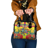 Italy Sicily Shoulder Handbag Gorgoneion Baroque Patterns - Wonder Print Shop
