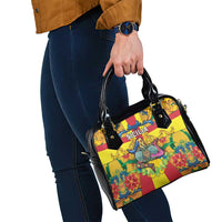 Italy Sicily Shoulder Handbag Gorgoneion Baroque Patterns - Wonder Print Shop